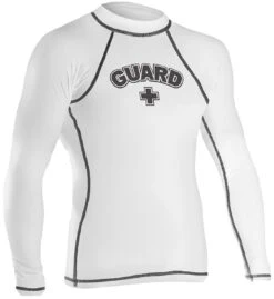 RISE Guard Long Sleeve Rashguard -Water Fit Essentials 501lsl front white