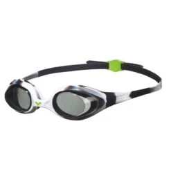 Arena Spider Jr. Goggle -Water Fit Essentials 92338 black white clear side