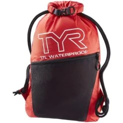 TYR Alliance Waterproof Sackpack -Water Fit Essentials lwetdryd red 1 1